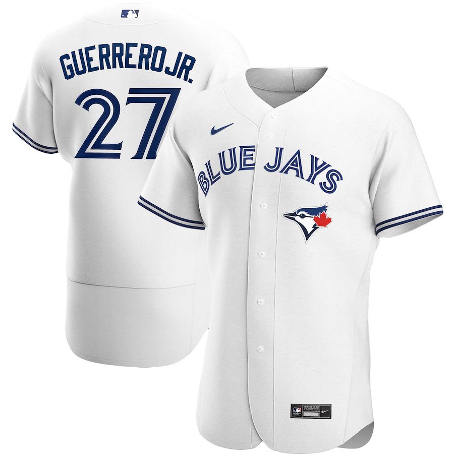 Mens Toronto Blue Jays #27 Vladimir Guerrero Jr. Nike White Home Authentic Player MLB Jerseys